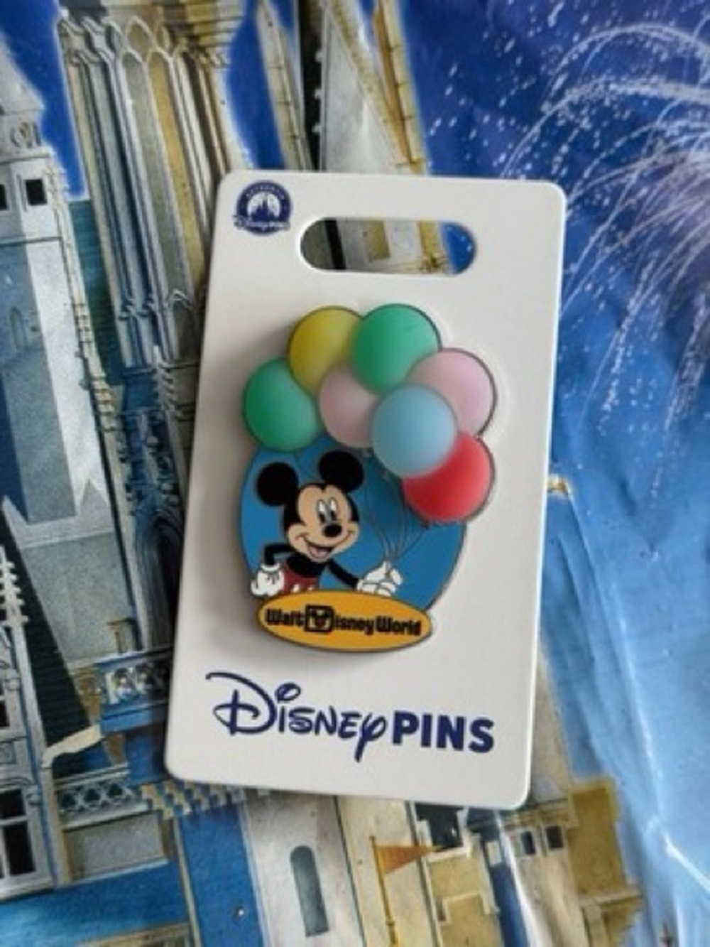 Walt Disney World Mickey Mouse Balloon Enamel Pin -